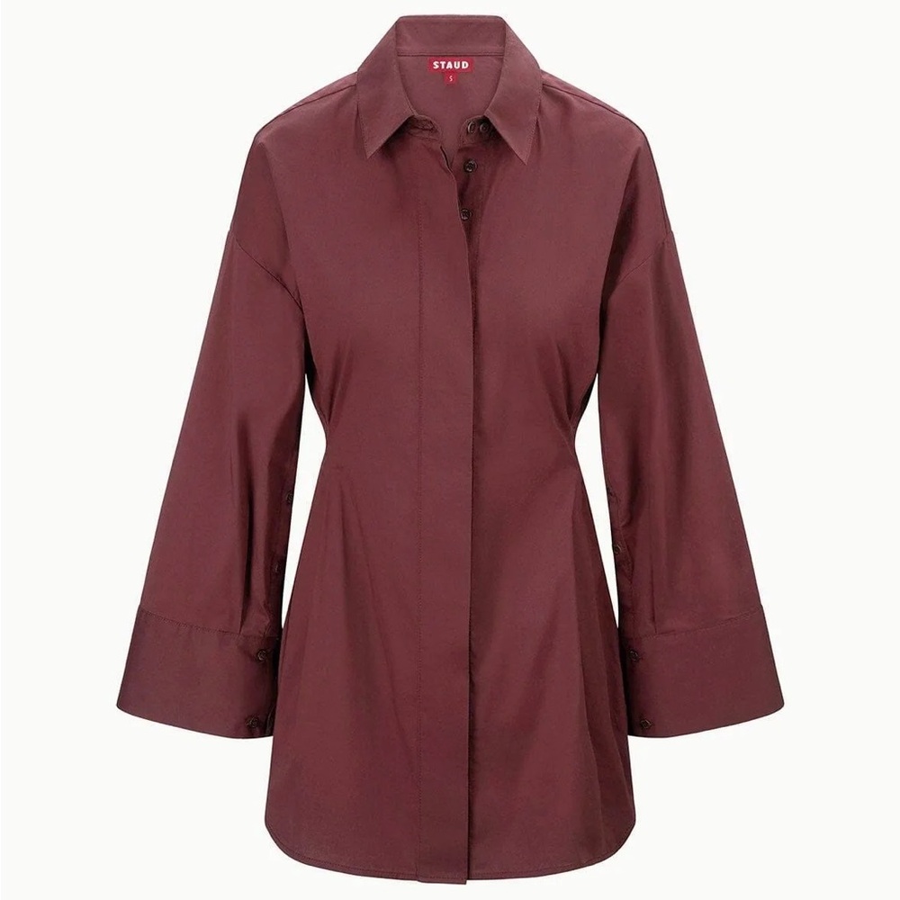 STAUD Cindy dress in Merlot